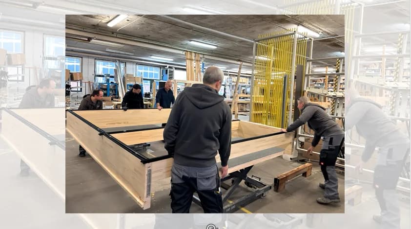 Fertigstellung der Holz-PFR-Anlagen für das Bauvorhaben „Haus des Tourismus" in Stuttgart, Bild 1