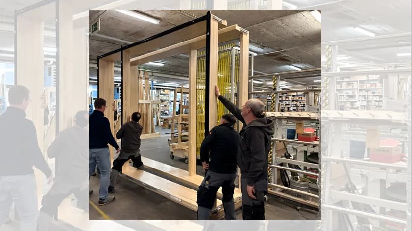 Fertigstellung der Holz-PFR-Anlagen für das Bauvorhaben „Haus des Tourismus" in Stuttgart, Bild 3